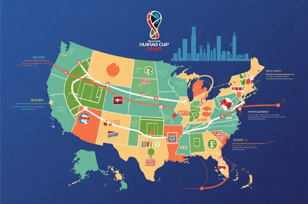 2026世界杯美加墨联合主办的赛程地图与球场分布
